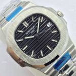 Swiss Copy Patek Philippe Geneve Watch SS Black Dial